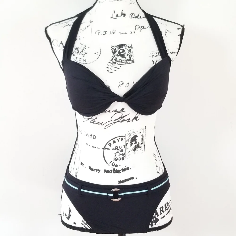 Nautica Separates Black Haltert top/full Bottom